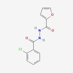 molecular formula C12H9ClN2O3 B5885473 N'-(2-chlorobenzoyl)-2-furohydrazide 