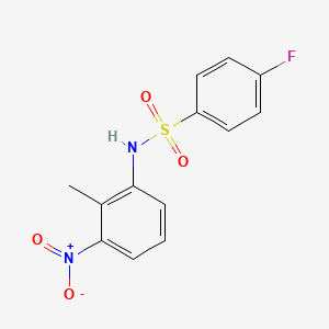 4-fluoro-N-(2-methyl-3-nitrophenyl)benzenesulfonamide