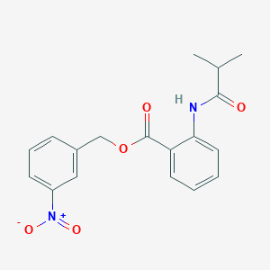 molecular formula C18H18N2O5 B5885510 3-nitrobenzyl 2-(isobutyrylamino)benzoate 
