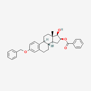 molecular formula C32H34O4 B588552 3-O-Benzyl-16-O-benzoyl 16-Epiestriol CAS No. 1315629-96-9