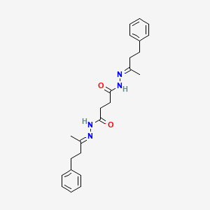 molecular formula C24H30N4O2 B5885543 N'~1~,N'~4~-bis(1-methyl-3-phenylpropylidene)succinohydrazide 
