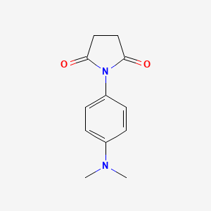 molecular formula C12H14N2O2 B5885547 1-[4-(dimethylamino)phenyl]-2,5-pyrrolidinedione CAS No. 61862-23-5