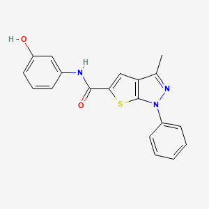 N-(3-hydroxyphenyl)-3-methyl-1-phenyl-1H-thieno[2,3-c]pyrazole-5-carboxamide