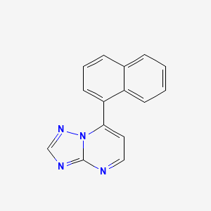 molecular formula C15H10N4 B5885613 7-(1-naphthyl)[1,2,4]triazolo[1,5-a]pyrimidine 