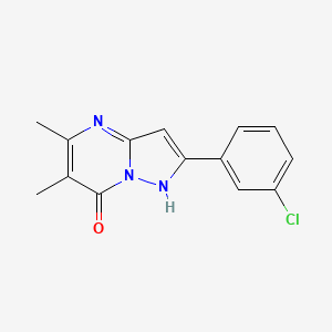 molecular formula C14H12ClN3O B5885623 2-(3-chlorophenyl)-5,6-dimethylpyrazolo[1,5-a]pyrimidin-7-ol 