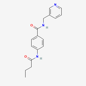 molecular formula C17H19N3O2 B5885630 4-(butyrylamino)-N-(3-pyridinylmethyl)benzamide 