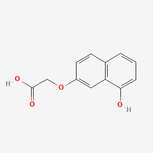 molecular formula C12H10O4 B588564 [(8-Hydroxynaphthalen-2-yl)oxy]acetic acid CAS No. 72836-77-2