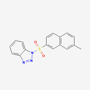 molecular formula C17H13N3O2S B5885656 1-[(7-methyl-2-naphthyl)sulfonyl]-1H-1,2,3-benzotriazole 