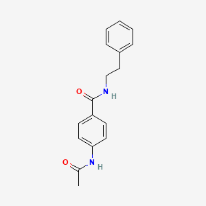 molecular formula C17H18N2O2 B5885664 4-(acetylamino)-N-(2-phenylethyl)benzamide 