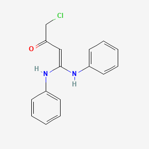 molecular formula C16H15ClN2O B5885673 4,4-dianilino-1-chloro-3-buten-2-one 