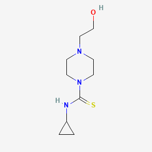 molecular formula C10H19N3OS B5885682 N-cyclopropyl-4-(2-hydroxyethyl)-1-piperazinecarbothioamide 