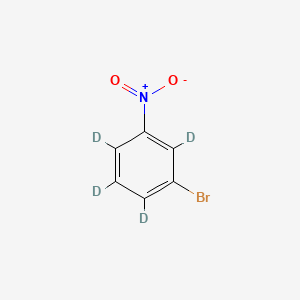 molecular formula C6H4BrNO2 B588570 3-Bromonitrobenzene-d4 CAS No. 81395-16-6