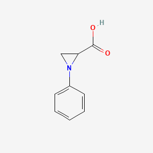 molecular formula C9H9NO2 B588571 1-Phenylaziridine-2-carboxylic acid CAS No. 152494-07-0