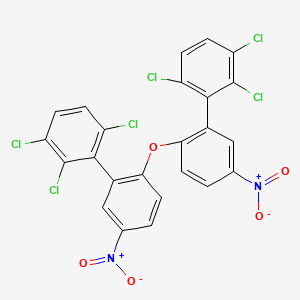 molecular formula C24H10Cl6N2O5 B588572 1,2,4-Trichloro-3-[5-nitro-2-[4-nitro-2-(2,3,6-trichlorophenyl)phenoxy]phenyl]benzene CAS No. 142022-58-0