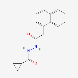 molecular formula C16H16N2O2 B5885722 N'-[2-(1-naphthyl)acetyl]cyclopropanecarbohydrazide 