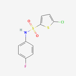 molecular formula C10H7ClFNO2S2 B5885735 5-chloro-N-(4-fluorophenyl)-2-thiophenesulfonamide 