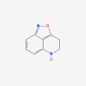 molecular formula C9H8N2O B588574 4,5-Dihydro-3H-[1,2]oxazolo[5,4,3-de]quinoline CAS No. 143261-91-0