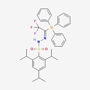 molecular formula C35H39F3N2O2SSi B588578 Trifluoroacetyltriphenylsilane 2,4,6-triisopropylbenzenesulfonylhydrazone CAS No. 145574-05-6