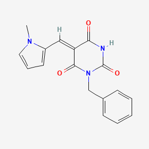 1-benzyl-5-[(1-methyl-1H-pyrrol-2-yl)methylene]-2,4,6(1H,3H,5H)-pyrimidinetrione