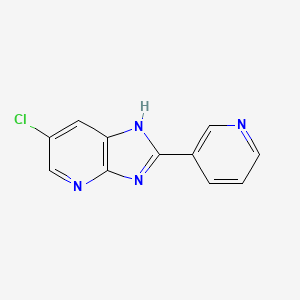molecular formula C11H7ClN4 B5885788 6-chloro-2-(3-pyridinyl)-3H-imidazo[4,5-b]pyridine 