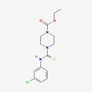 ethyl 4-{[(3-chlorophenyl)amino]carbonothioyl}-1-piperazinecarboxylate