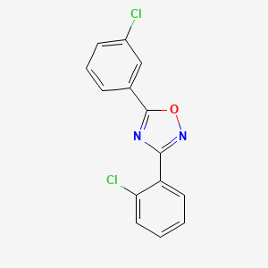 molecular formula C14H8Cl2N2O B5885823 3-(2-chlorophenyl)-5-(3-chlorophenyl)-1,2,4-oxadiazole 