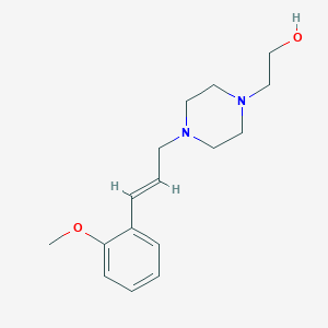 molecular formula C16H24N2O2 B5885860 2-{4-[3-(2-methoxyphenyl)-2-propen-1-yl]-1-piperazinyl}ethanol 