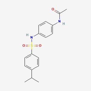 molecular formula C17H20N2O3S B5885870 N-(4-{[(4-isopropylphenyl)sulfonyl]amino}phenyl)acetamide 