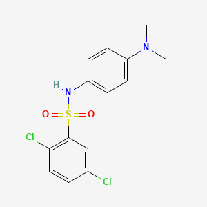 molecular formula C14H14Cl2N2O2S B5885876 2,5-dichloro-N-[4-(dimethylamino)phenyl]benzenesulfonamide 