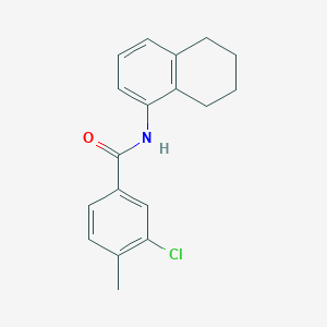 molecular formula C18H18ClNO B5885888 3-chloro-4-methyl-N-(5,6,7,8-tetrahydro-1-naphthalenyl)benzamide 