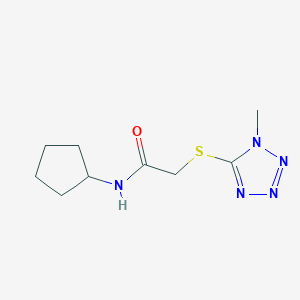 N-cyclopentyl-2-[(1-methyl-1H-tetrazol-5-yl)thio]acetamide