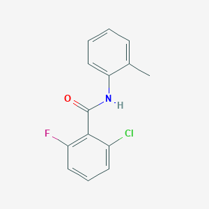 molecular formula C14H11ClFNO B5885951 2-chloro-6-fluoro-N-(2-methylphenyl)benzamide 