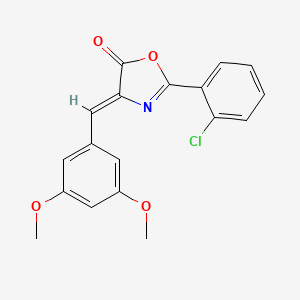 molecular formula C18H14ClNO4 B5885953 2-(2-chlorophenyl)-4-(3,5-dimethoxybenzylidene)-1,3-oxazol-5(4H)-one 