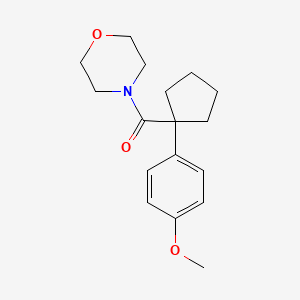 molecular formula C17H23NO3 B5885967 4-{[1-(4-methoxyphenyl)cyclopentyl]carbonyl}morpholine 