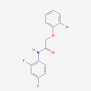 molecular formula C14H10BrF2NO2 B5885982 2-(2-bromophenoxy)-N-(2,4-difluorophenyl)acetamide 