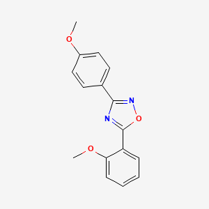 molecular formula C16H14N2O3 B5885990 5-(2-methoxyphenyl)-3-(4-methoxyphenyl)-1,2,4-oxadiazole 