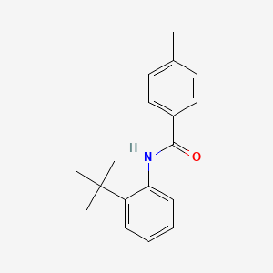 molecular formula C18H21NO B5885992 N-(2-tert-butylphenyl)-4-methylbenzamide 