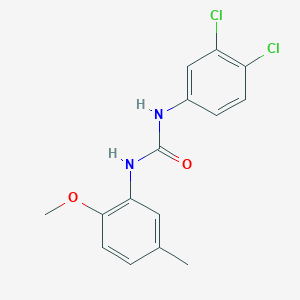 molecular formula C15H14Cl2N2O2 B5885993 N-(3,4-dichlorophenyl)-N'-(2-methoxy-5-methylphenyl)urea 