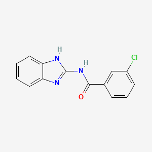 molecular formula C14H10ClN3O B5885996 N-1H-benzimidazol-2-yl-3-chlorobenzamide CAS No. 24363-92-6