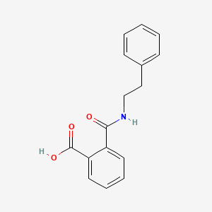 molecular formula C16H15NO3 B5886002 2-{[(2-phenylethyl)amino]carbonyl}benzoic acid 