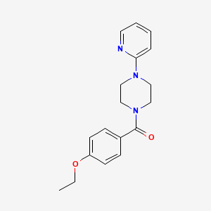 molecular formula C18H21N3O2 B5886007 1-(4-ethoxybenzoyl)-4-(2-pyridinyl)piperazine 