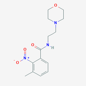 molecular formula C14H19N3O4 B5886013 3-methyl-N-[2-(4-morpholinyl)ethyl]-2-nitrobenzamide 
