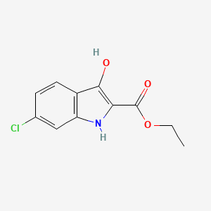 Ethyl 6-chloro-3-hydroxy-1H-indole-2-carboxylate