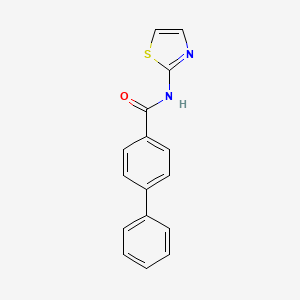 molecular formula C16H12N2OS B5886028 N-1,3-thiazol-2-yl-4-biphenylcarboxamide 