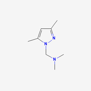 molecular formula C8H15N3 B588604 N,N,3,5-Tetramethyl-1H-pyrazole-1-methaneamine CAS No. 150704-10-2
