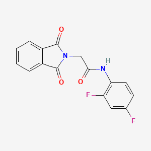 molecular formula C16H10F2N2O3 B5886043 N-(2,4-difluorophenyl)-2-(1,3-dioxo-1,3-dihydro-2H-isoindol-2-yl)acetamide 