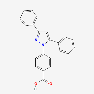 molecular formula C22H16N2O2 B5886087 4-(3,5-二苯基-1H-吡唑-1-基)苯甲酸 
