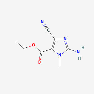 ethyl 2-amino-4-cyano-1-methyl-1H-imidazole-5-carboxylate