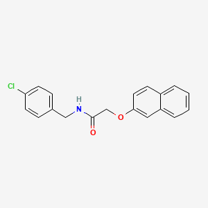 molecular formula C19H16ClNO2 B5886115 N-(4-chlorobenzyl)-2-(2-naphthyloxy)acetamide 