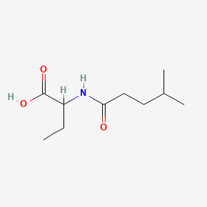 2-[(4-Methylpentanoyl)amino]butanoic acid